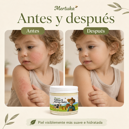 Bálsamo de sebo y miel para piel atópica